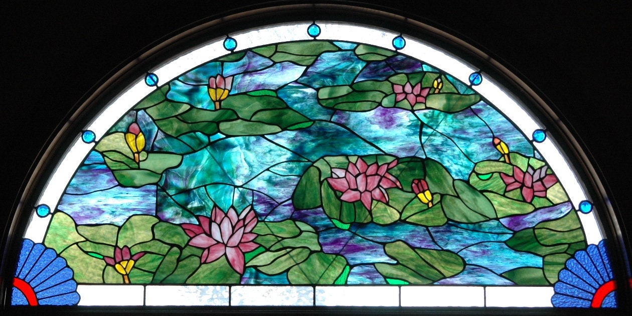 Stained Glass Garden Art glass garden yard art garden | Etsy