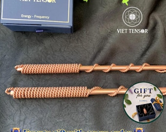188MHz Tensor Energy Wand – Pure Copper Healing Tool, Meditation Stick