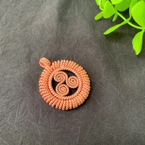 Handcrafted Triskelion Copper Pendant (144-528Hz Healing Frequencies)