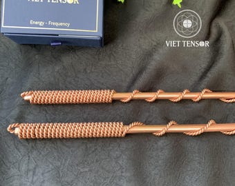 188MHz Tensor Energy Wand – Pure Copper Healing Tool, Meditation Stick
