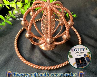 Copper Tensor Harmonizer , Sacred Geometry Torus Energy Field Generator, Spiritual Meditation Tool, EMF Protection, Healing Gift