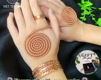Copper Spiral Vortex Disc – Energy Amplifier, Meditation Tool, Grounding Support
