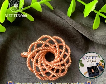 Copper Torus Pendant Necklace – Sacred Geometry EMF Amulet