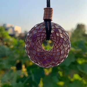 Rodin Coil Torus Anhänger – Labradorit Rubin Energiegenerator Amulett