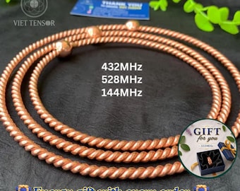 Copper Tensor Rings Set: 144/432/528 MHz Energy Balance Tool