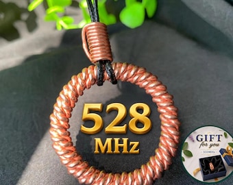 Copper Tensor Ring Pendant – 528Hz Frequency Necklace | Handmade by VietTensor