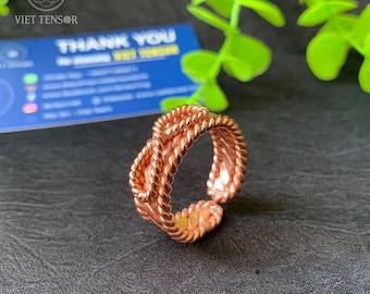 1/8-cubit tensor ring - Finger-worn tool - Frequency selection (144/177/188/333/432/528 Hz) - EMF protection ring