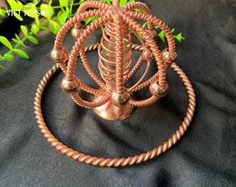 Copper Tensor Harmonizer , Sacred Geometry Torus Energy Field Generator, Spiritual Meditation Tool, EMF Protection, Healing Gift