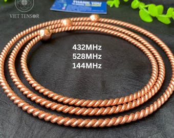 Copper Tensor Rings Set: 144/432/528 MHz Energy Balance Tool