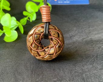 Tesla 369 Torus Pendant - Rodin Coil Orgonite Necklace - Scalar energy generator - Protection from electromagnetic radiation- Viettensor