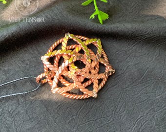 Copper Tensor Ring Pendant – 4 Frequency Energy Harmonic