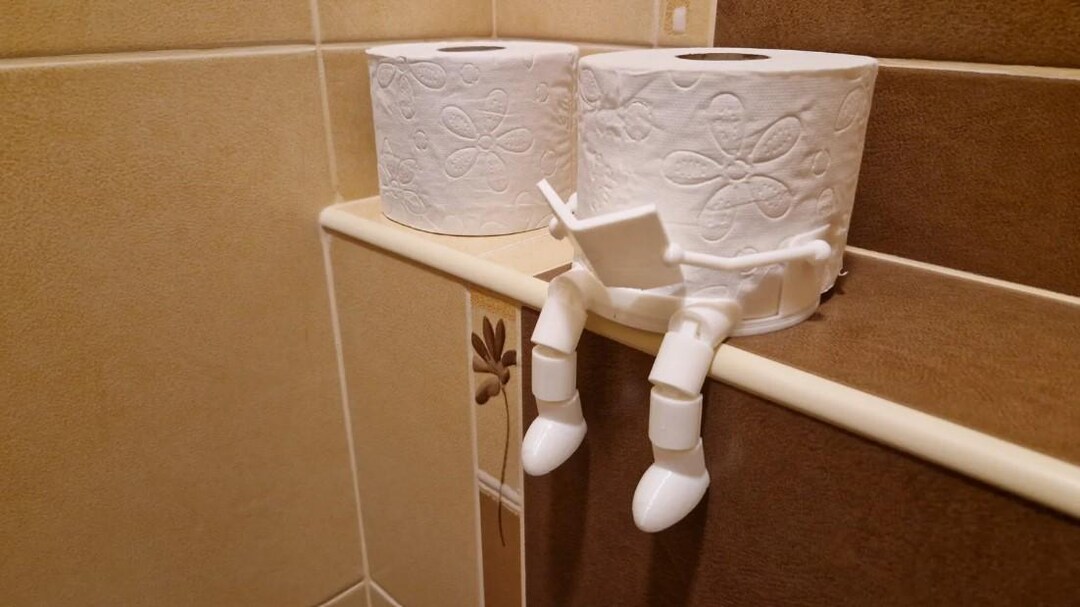 3D Printed Toilet Paper Buddy – Bathroom Humor Decor - Etsy