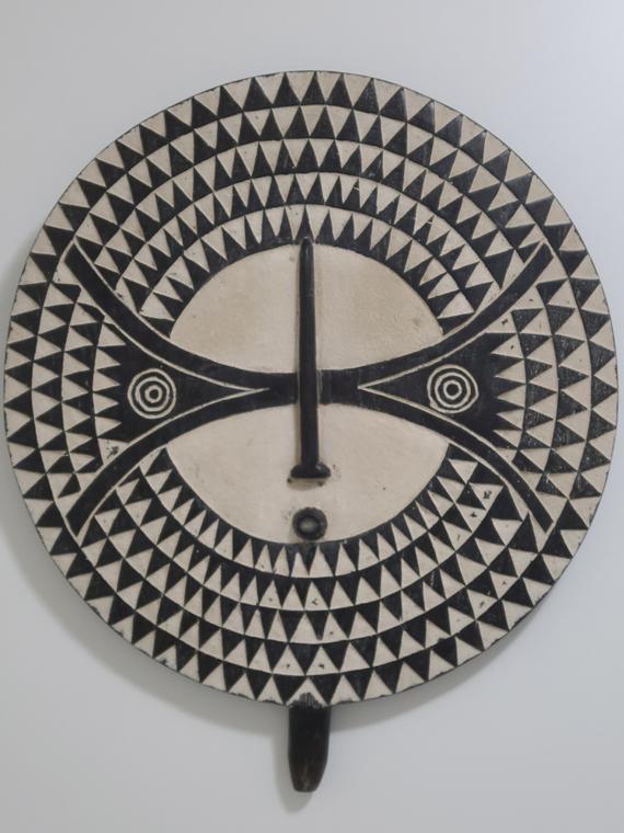 Bouclier Zoulou Ancien - 58 Cm - Art Africain Authentique En Bois