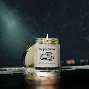 Mazda Miata Candle ,JDM Roadster Gift ,Car Lover Decor , Scented Candle , Drop Top Dreams, Miata Heart