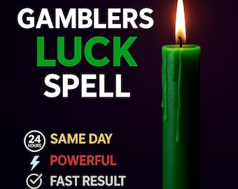 Gamblers Luck Spell | Win Big | Attract Fortune | Boost Chance | Success Ritual, Same Day Cast Fast Result