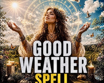 Good Weather Spell | Clear Skies & Sunshine Ritual | No Rain Outdoor Event Blessing | Stop Storms And Perfect Vacation Weather | Same Day
