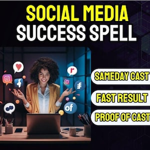 Social Media Success Spell | Boost Fame | Attract Followers | Viral Glory | Influence Ritual