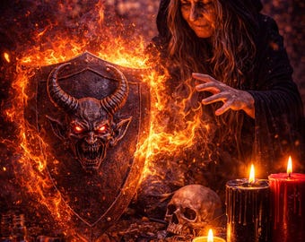 Escudo Guardián Demoníaco / Protección Extrema contra Hechizos y Maldiciones / Poderosa Armadura Infernal / Bloquea la Energía Negativa Rápidamente - Resultados el Mismo Día