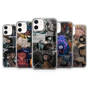 Coraline Phone Case Button Eyes Cartoon Cover for iPhone 16E 15 14 13 12 Samsung S25 S24Fe S23Ultra A56 A15 Pixel 9A 9Pro XL 8A 8Pro 7A 6A