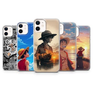 Custodia per telefono One Piece Luffy Anime Cover per iPhone 16E 15 14 13 12 Samsung S25 S24Fe S23Ultra A56 A15 Pixel 9A 9Pro XL 8A 8Pro 7A 6A