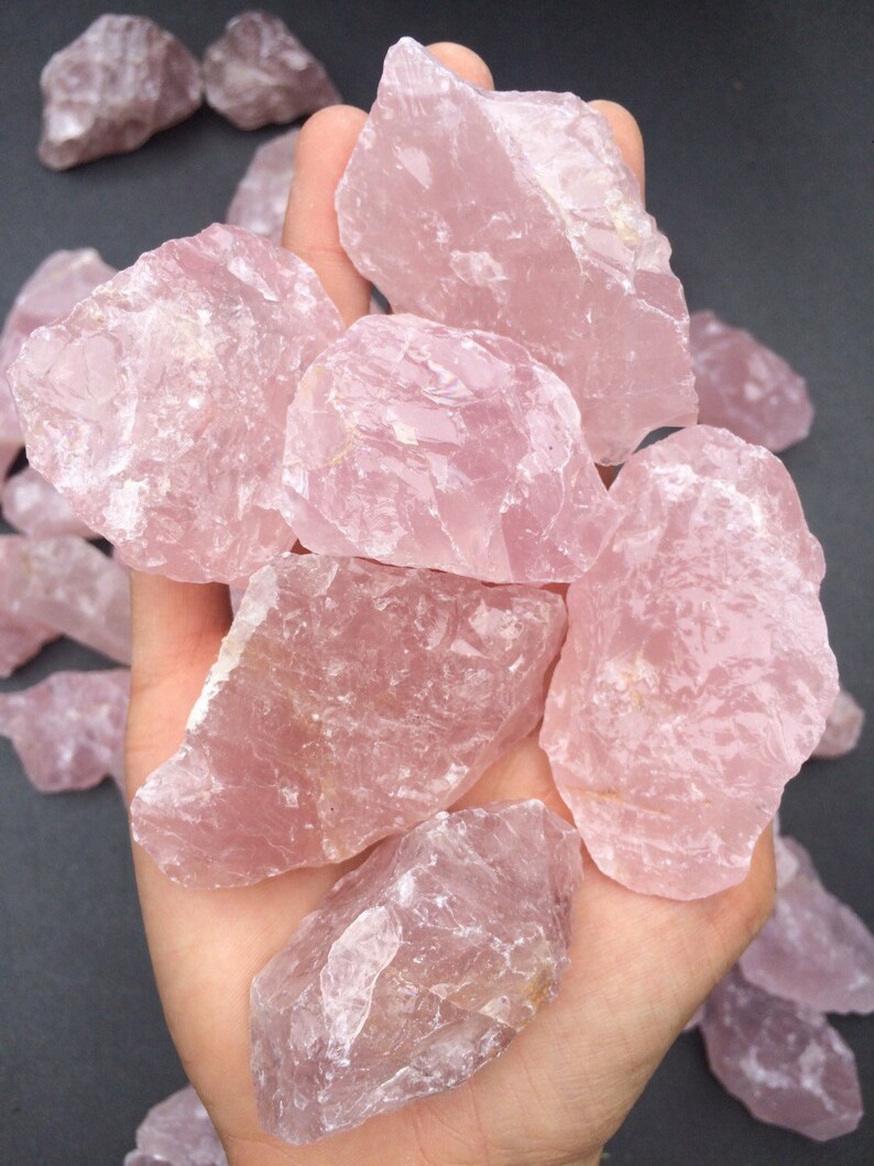 Rose Quartz Crystal 1 piece Etsy
