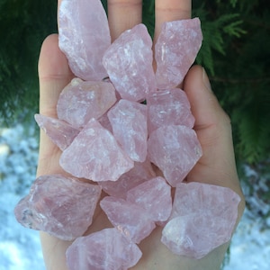 Rose Quartz Deep Pink Rough Stone