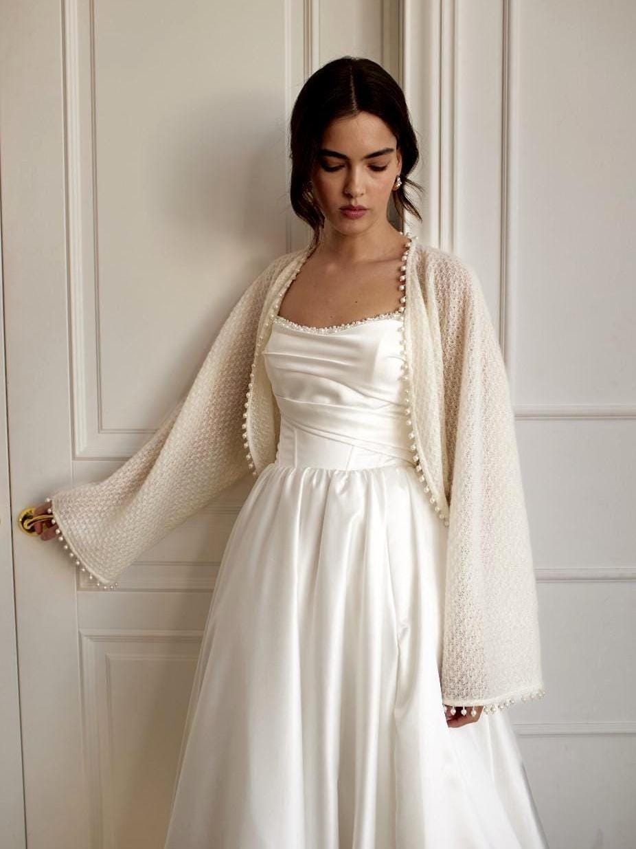 White Bridal Sweater