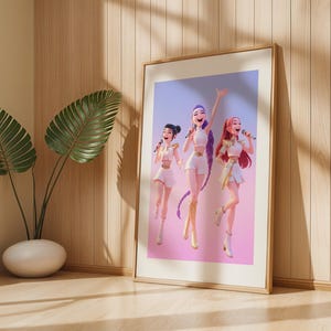Huntrix Poster | KPOP Demon Hunters Print | KPOP Poster | Digital Download