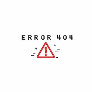 Arquivo de bordado para máquina com erro 404, desenho de bordado engraçado para programador de tecnologia