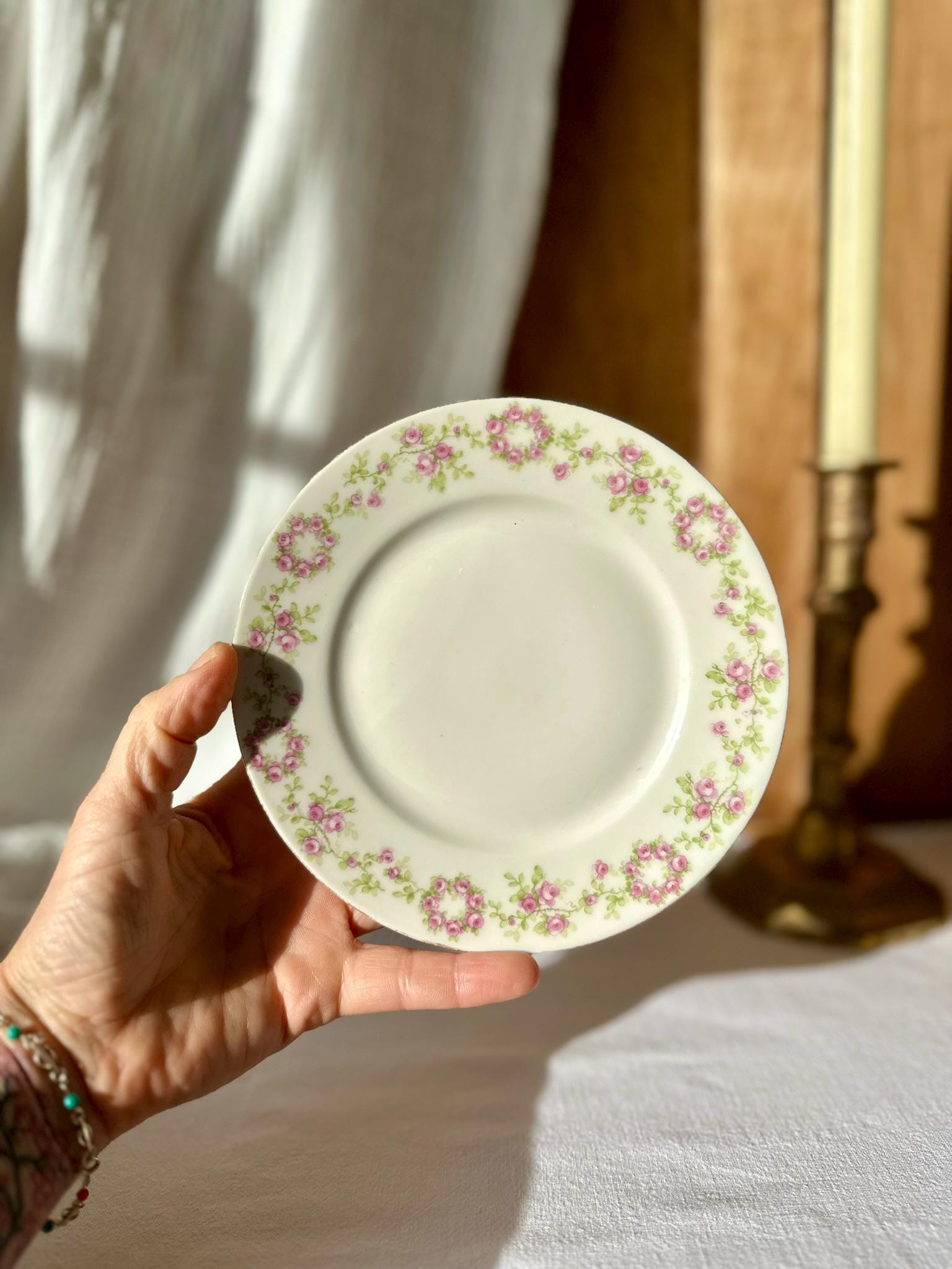 Collection pink vintage plates - Etsy 日本