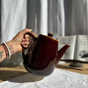 Vintage Villeroy & Boch Luxembourg Coffee Pot – Antique Brown Coffee Pot – Retro Ceramic – Vintage Tableware
