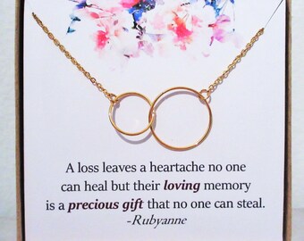 Infant Loss Necklace: Sympathy Gift, In Loving Memory