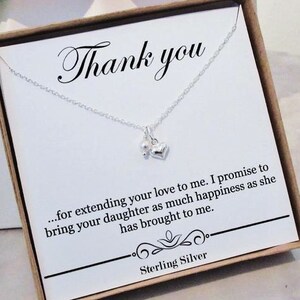 Cadeau de mère de la mariée du marié, mère de la mariée, cadeau de belle-mère, cadeau du marié, cadeau de remerciement, carte de message, argent sterling