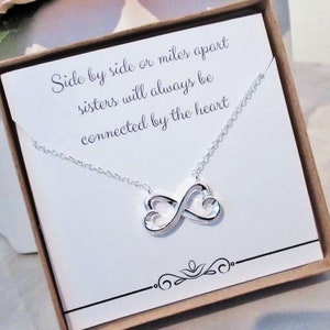 Sterling Silver Hearts Sister Necklace: Meaningful Gift