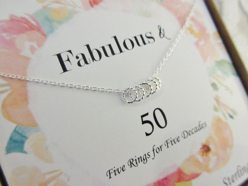 30th 40th 50th 60th 70th 80th 90th Birthday gifts for Women, Birthday Necklace Gift Present for Mom Best Friend Sister Daughter, Gift Box 