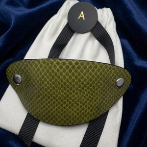 Luxury Python-Effect French Barrette | Apple Leather | Hand-Finished | Moisture Resistant | Gift Pouch image 7