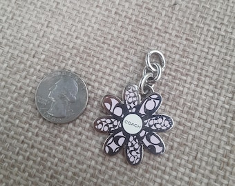 Vintage Coach Pink & Silver Daisy Flower Key Chain/bag Charm - Etsy