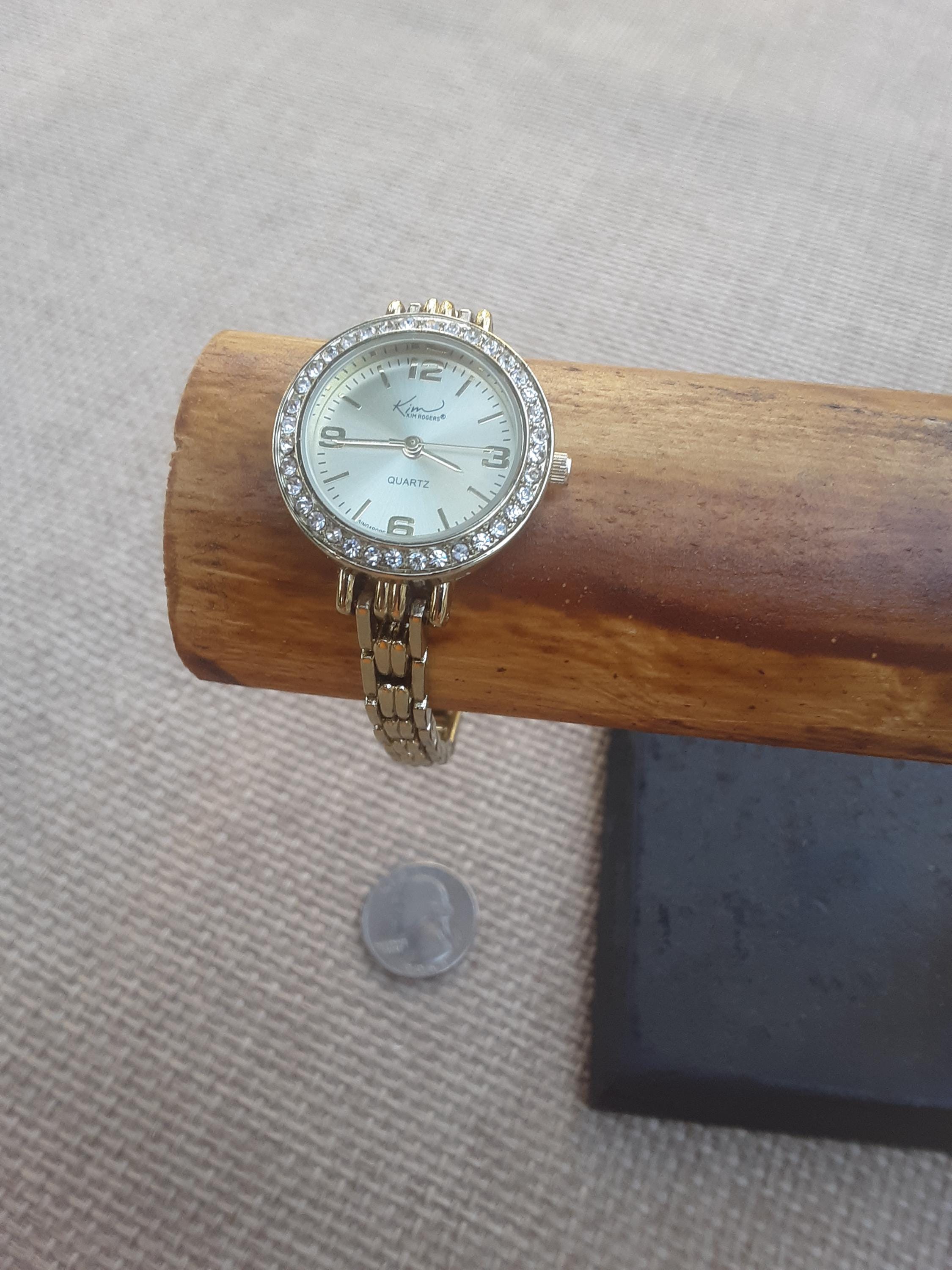 Vintage Silver Kim Rogers Watch with Round Diamanté Dial Kim Rogers Ladies Quartz Watch - Etsy main image 4