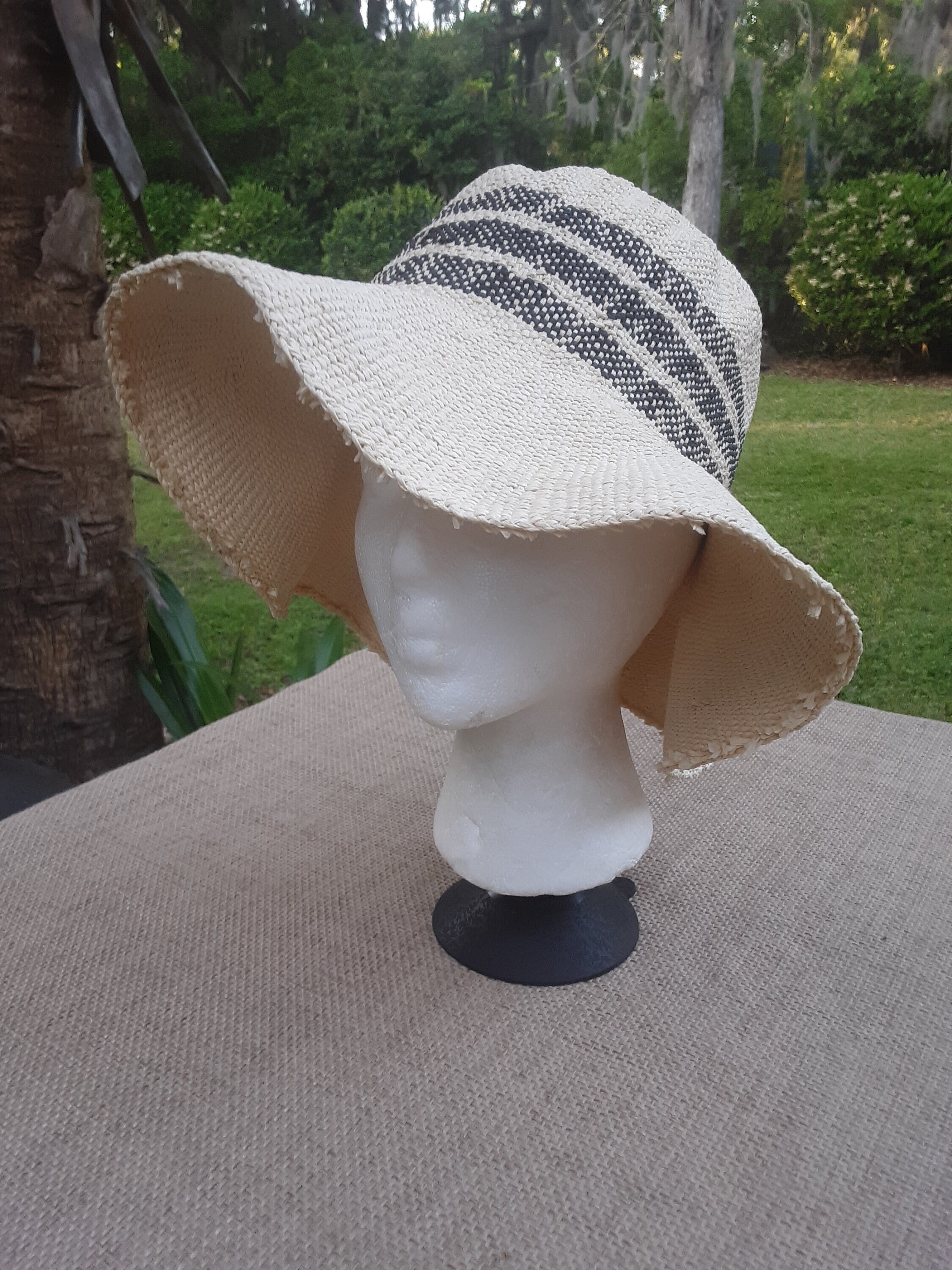 HATattack New York Straw Floppy Sun Hat Womens One Size Beaded Beach Vacation 5-9HatAttack0237.jpg?v=1745945690 main image 4