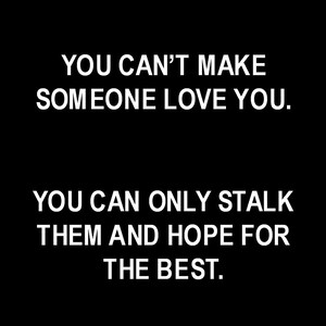 A Funny Refrigerator Magnet...... You Can Only Stalk Them
