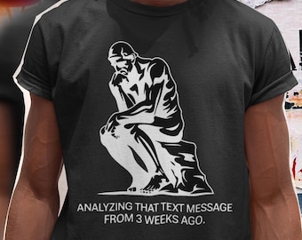 The Thinker Shirt: Funny Art History Introvert Tee