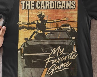 Vintage 90s Band Tee – The Cardigans 'My Favorite Game' Retro Concert Poster Shirt