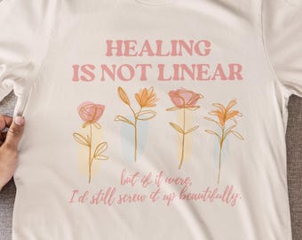 Boho Floral Mental Health T-Shirt: Inspirational Self-Care Tee