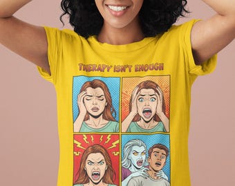 Pop Art Comic T-Shirt: Dark Humor Graphic Novelty Tee