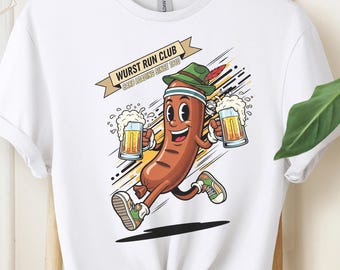 Oktoberfest Bratwurst And Beer Unisex Graphic T-Shirt