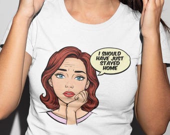 Funny Introvert T-Shirt: Retro Pop Art Sarcastic Tee