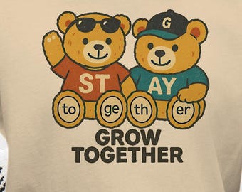 Teddy Bear Couple Shirt: Vintage Style Matching T-Shirts