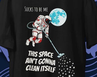 Sarcastic Astronaut T-Shirt: Funny Retro Sci-Fi Space Tee