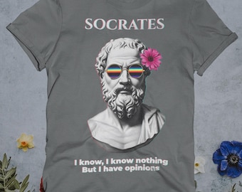 Socrates Retro T-Shirt: Humorous Philosophy Tee for Thinkers