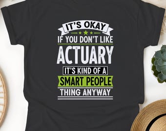 Funny Actuary Poster: Smart People Humor, Distressed Typography